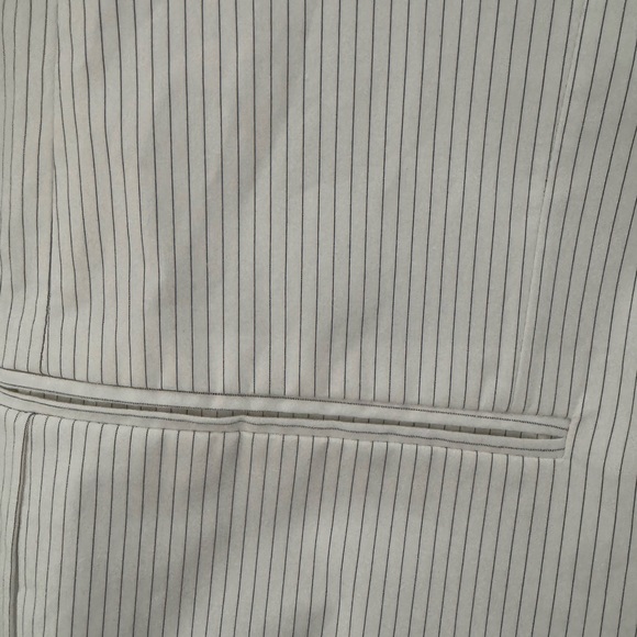 ZARA Oversized Pinstripe Blazer White Black Stripe Size M-L - Picture 4 of 6